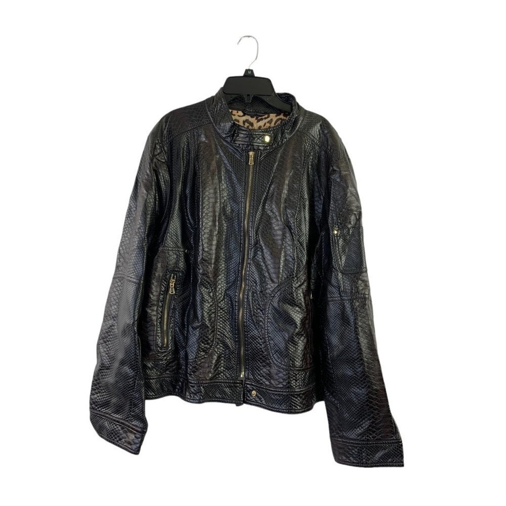 Braetan. Women's Brown Animal Print Jacket